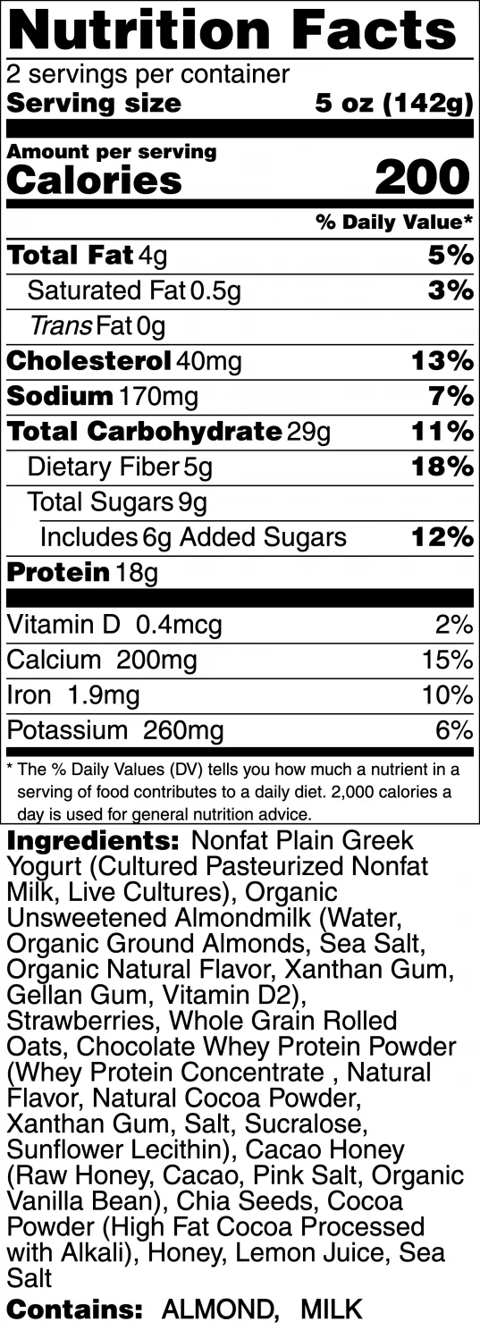 Chocolate Strawberry Protein Overnight Oats - Image 3