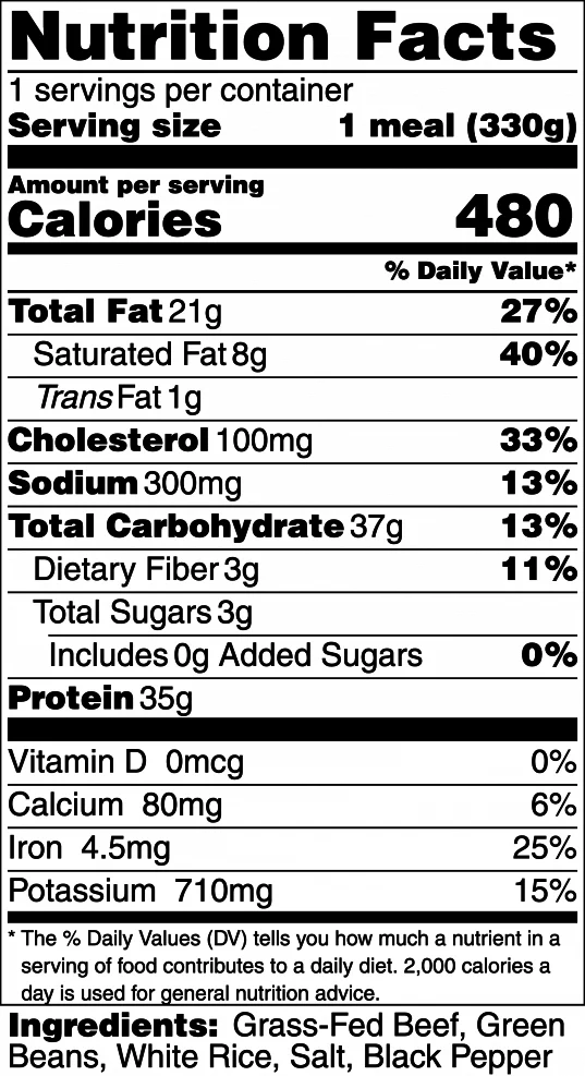 Post Workout w/ Green Beans - Image 3
